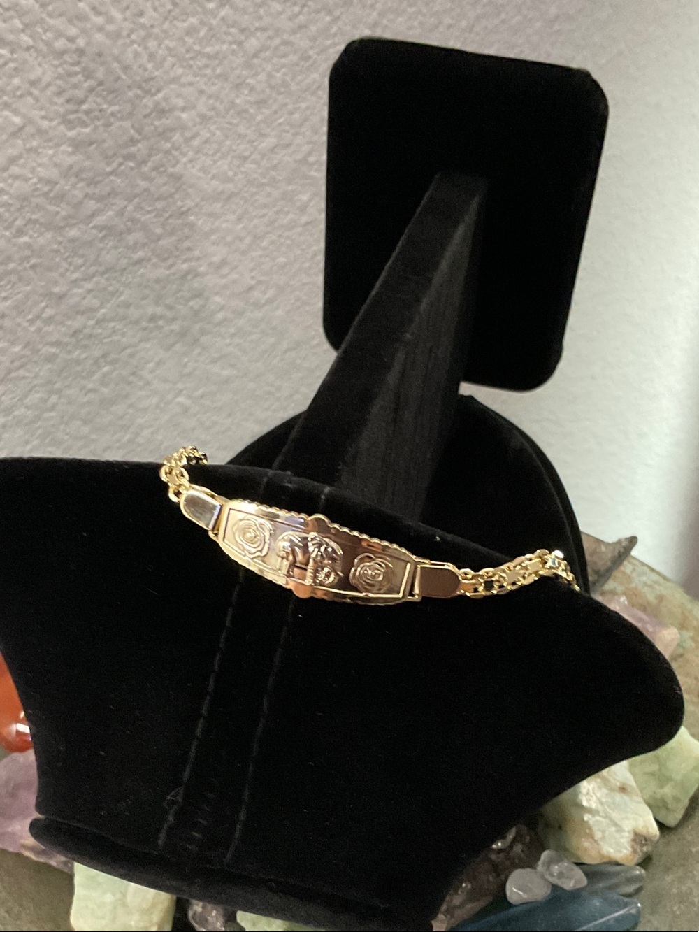 Gold Elephant Engraved Bracelet - Women Jewelry